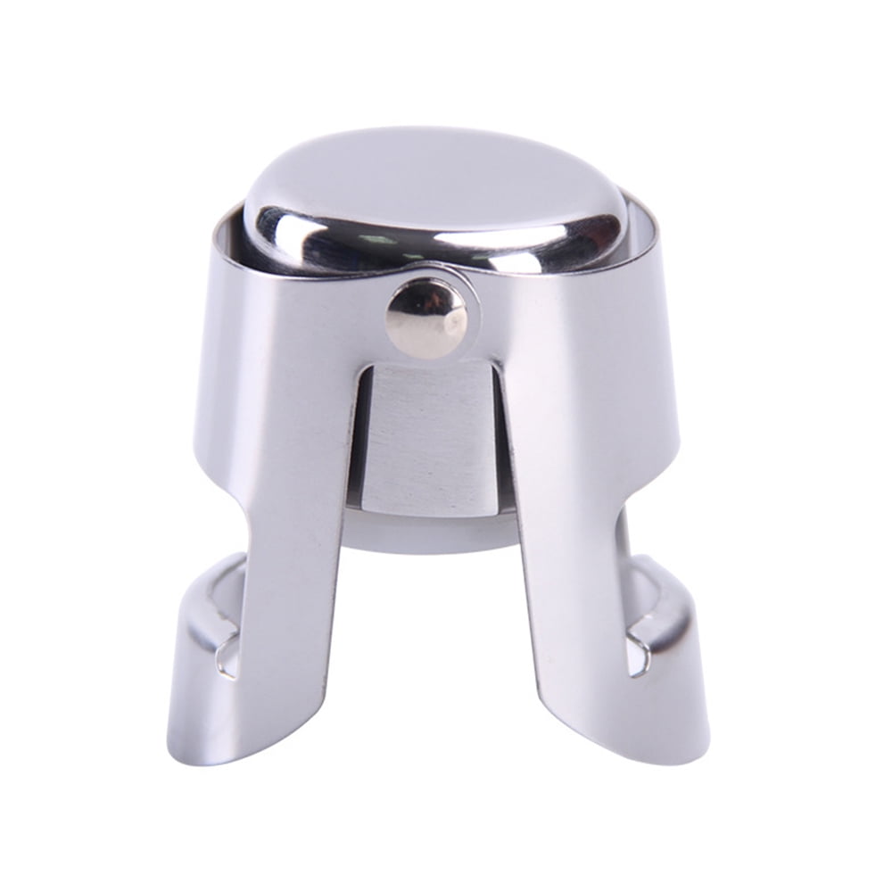 Variety of colors and materials available Stainless Steel Details about   Wine Bottle Stopper 