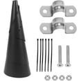 thumbnail image 2 of HELIAHO Wrap Around Squirrel Baffle Raccoons Squirrel Proof Baffle for Yard Protect Hanging Bird Feeder Poles Predators Tool CJ911-33354, 2 of 8