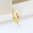 thumbnail image 5 of HIJONES Women's Stainless Steel Simple Love Heart Stackable Thin Ring Light Luxury Jewelry Gold Size 10, 5 of 6