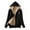 Black, variant on Meihcang Fleece Hoodie Women, Full Zip Up Sherpa Lined Hoodie Sweatshirt Winter Warm Long Sleeve Hooded Jacket Coat Navy XXXL