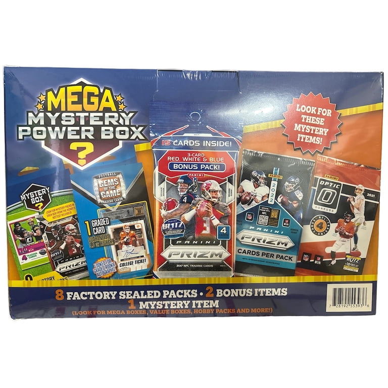 MJH 2024 Mega Mystery Power Box, Football Card Repack, Factory