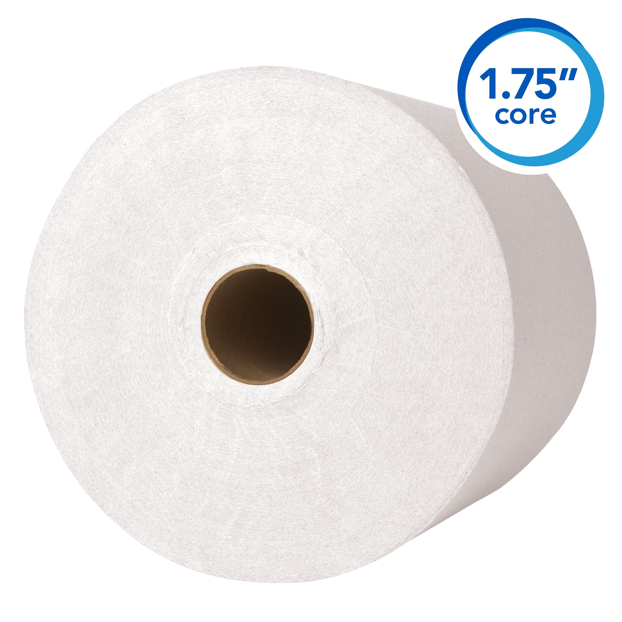 Scott Professional Essential Universal High-Capacity Hard Roll Paper Towels, Bulk (02000), Hardwound 1.75" Core, White, Compact Case (6 Rolls at 950' Each, 5,700'/Case)