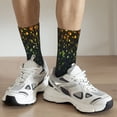 thumbnail image 6 of Fuzoiu Luxury golden sparkle Print Athletic Crew Socks for Men & Women,Casual Crew Socks,Above Ankle Crew Socks for Business, Casual, 6 of 6