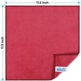 thumbnail image 2 of HOMEXCEL Microfiber Cleaning Cloth, 12 Pack Premium Microfiber Towels for Cars, Lint Free, Scratch-Free, Highly Absorbent, Reusable Cleaning Rags for Car, Household, Kitchen, Window, 11.5"X11.5" Red, 2 of 6