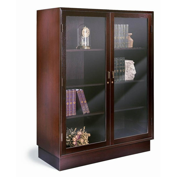 Contemporary 1100 Ny Den Master Series, Deep Shelf Bookcase With Doors