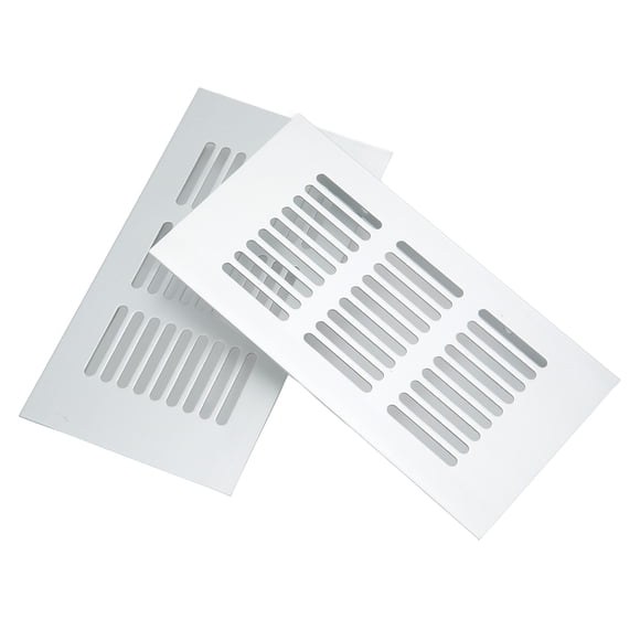 Air Vent Grille Aluminum Alloy Silver Heat Dissipation Ventilation Cover for Closet RV