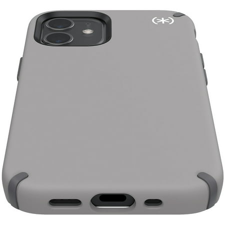 Speck - Presidio 2 Pro Hard Shell Case for iPhone 12 Mini - Grahpite Grey/White