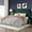 Green, variant on Allewie Queen Size Velvet Bed Frame/Vertical Channel Tufted Wingback Headboard/Upholstered Platform Bed/Strong Wooden Slats/No Box Spring Needed/Easy Assembly/White