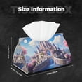 thumbnail image 5 of Sikiie Majestic Fantasy Castle Leather Tissue Box Cover Rectangle, Long Tissue Box Cover, Tissue Box Holder, Tissue Holder for Bathroom, 5 of 7