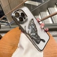 thumbnail image 3 of Funda Quicksand Butterfly para iPhone 16 15 Pro Max, lujosa funda suave con baño de purpurina brillante para niña para iPhone 11 12 13 14 Pro Max, 3 of 5