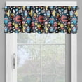 thumbnail image 2 of Ambesonne Fantasy Window Valance, Funny Cartoon Monsters, 54" X 18", Multicolor, 2 of 5