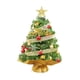 thumbnail image 3 of Árbol de Navidad con luces y adornos navideños para escritorio, sala de estar y hogar. Verde A, 3 of 9