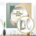 thumbnail image 3 of Designart "Happy Coincidence Abstract Retro Geometrics II" Modern Midcentury Square Mirror For Wall Decor - Large Blue Square Printed Wall Mirror Art - Wall Mounted Square Mirror, 3 of 5
