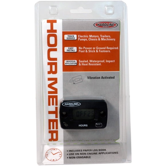 Hardline Products HR-8065 Contador de horas por vibración negro