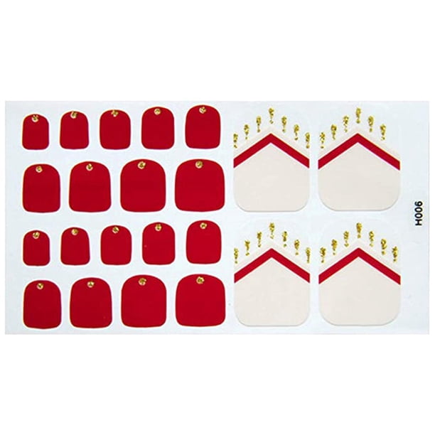 Pegatinas Para Uñas De Los Pies, Sandalias De Verano, Pegatinas Extraíbles Para Esmalte De Uñas De Los Pies, Envolturas Para Uñas De Los Pies, Calcomanías Para Uñas Diy Serendint CE008891-04