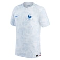 thumbnail image 2 of Men's Nike White France National Team 2022/23 Away Vapor Match Authentic Blank Jersey, 2 of 3