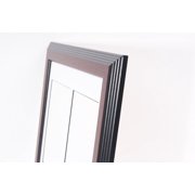 Creative Picture Frames 5 by 7 Inch Multi Opening Collage Picture Frames with Full Strength Glass and 1 1/2 Wood Molding - Alphabet Photiography - Wedding Photos (Mahogany w/ White, 8 opening)