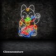 thumbnail image 3 of Glowneon Lucky Cat Neon Sign, Fortune Sushi Cat Neon Signs, Lucky Cat Led Sign Japanese Restaurant, 3 of 4
