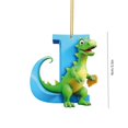 thumbnail image 3 of AuroraX Birthday Decorations Dinosaur Christmas Ornaments , Hanging Dinosaur Ornaments , Room Party Car Dinosaur Decor for Boy (Letter J), 3 of 4