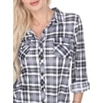 thumbnail image 4 of White Mark Women's Oakley Plaid Top, 4 of 4