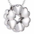 thumbnail image 4 of cineraria cineraria cineraria de Cremación de material acero Inoxidable, , Corazones, Colgante de Plata, 4 of 9