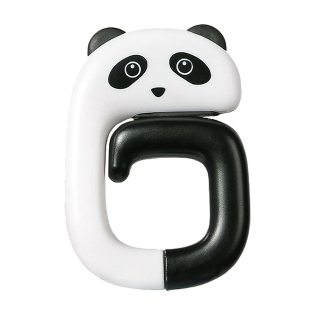 Portable Folding Desk Hook With Adorable Panda Design For Secure Bag And Headphone Storage Under Table Strong Load Bearing Durable Holder