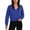 Blue, variant on Womens Sweatshirts Half Zip Pullover Drawstring Waist Sweaters Quarter Zipper Hoodies 2026 Spring Fashion Clothes White M
