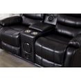 thumbnail image 3 of Kingway Faux Leather Manual Reclining Sofa Set – Two-Piece Home Theater Seating, 3 of 5