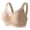 Beige, variant on Women's Plus Size Jelly Bras Seamless Lightweight Minimizer Bra M Shaped Pull Up Bra