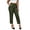 Army Green Pants Women, variant on Business Casual Pants for Women Plus Size High Waisted Pleated Slacks Solid Color Straight Leg Office Work Pant with Pockets Khaki XL