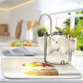 thumbnail image 3 of Iauyy Dish Drying Mat for Kitchen Counter, Super Absorbent & Hanging 16x18 / 18x24 Inch (S/M) Strawberry Cake, 3 of 8