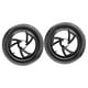 thumbnail image 4 of 2 ruedas de repuesto para bicicleta de equilibrio que reemplazan neumáticos sólidos sin aire y de bajo ruido. Negro, 4 of 9