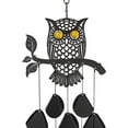 thumbnail image 6 of Dawhud Direct | Vp Home Tribal Owl Outdoor Garden Decor Wind Chime Black, 6 of 8