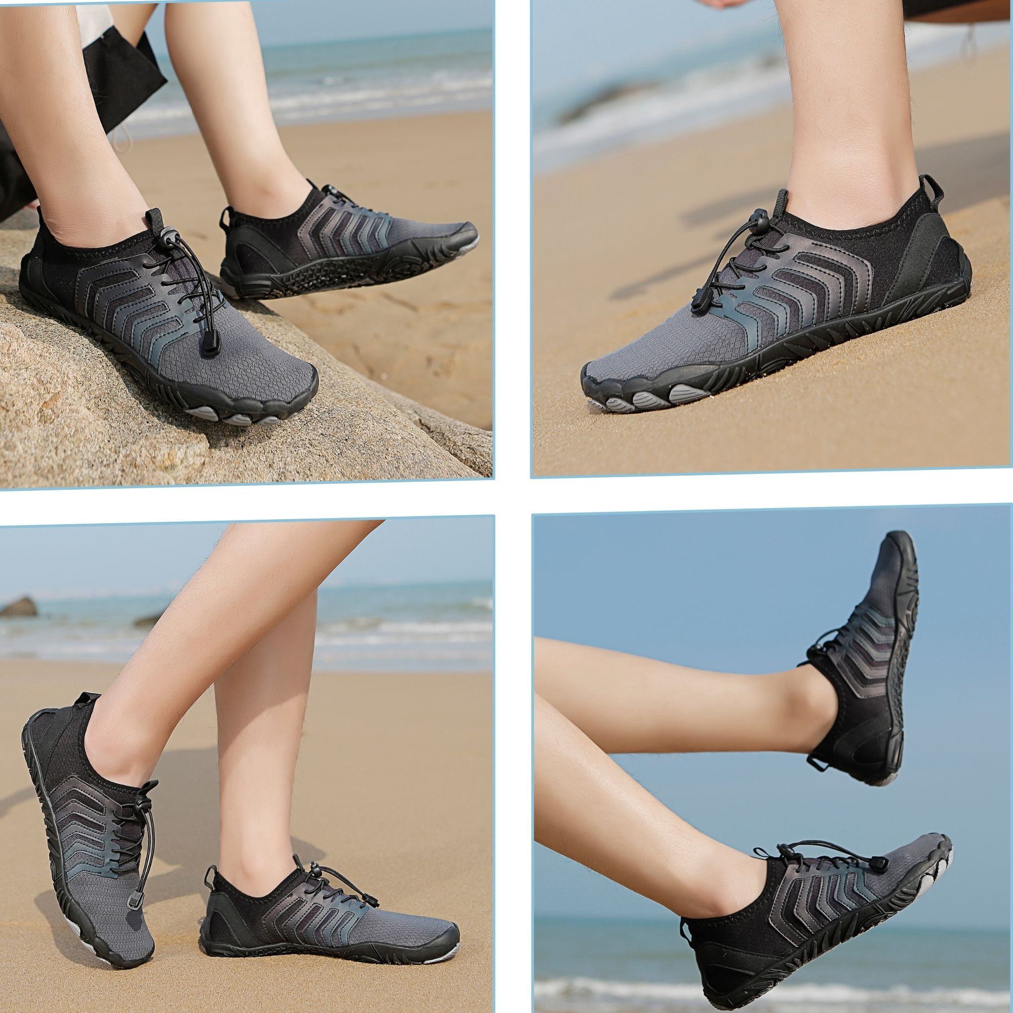 BERANMEY Hiking Barefoot Shoes Womens Mens Non-slip Quick Dry Breathable Water Shoes for Women Athletic Shoes Workout Shoes with Drainage Lightweight Grounded Footwear