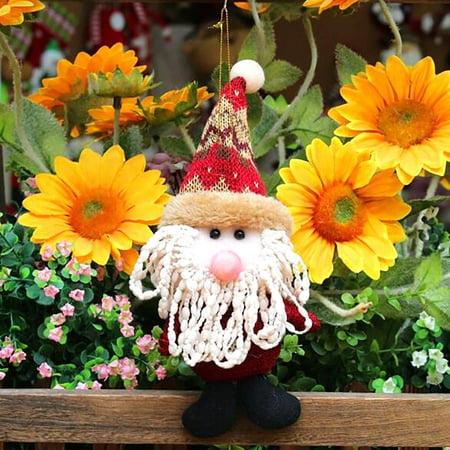 

WANYNG Christmas Forest Old Man With Lamp Pendant Face - Less Doll Shining Small PendaOne Size