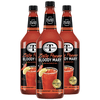 Mr & Mrs T Zesty Pepper Bloody Mary Mix, 1L Bottle, 3 Pack – Premium Cocktail Mixer for Spicy Bloody Marys, Ready to Use