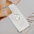thumbnail image 6 of for Xiaomi Redmi Note 11 4G Glitter Case with Ring Holder, Bling Sparkle Floating Liquid Soft TPU Cushion Fashion Clear Case Cover for Xiaomi Redmi Note 11 4G/Redmi Note 11S  Colorful, 6 of 14
