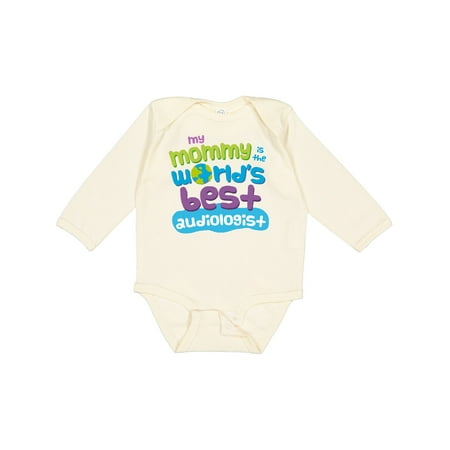 

Inktastic Audiologist Mom Quote Childs Gift Baby Boy or Baby Girl Long Sleeve Bodysuit