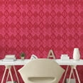 thumbnail image 3 of Ambesonne African Print Peel & Stick Wallpaper for Home, Folk Magenta Madness, 13"x36", Raspberry and Hot Pink, 3 of 6