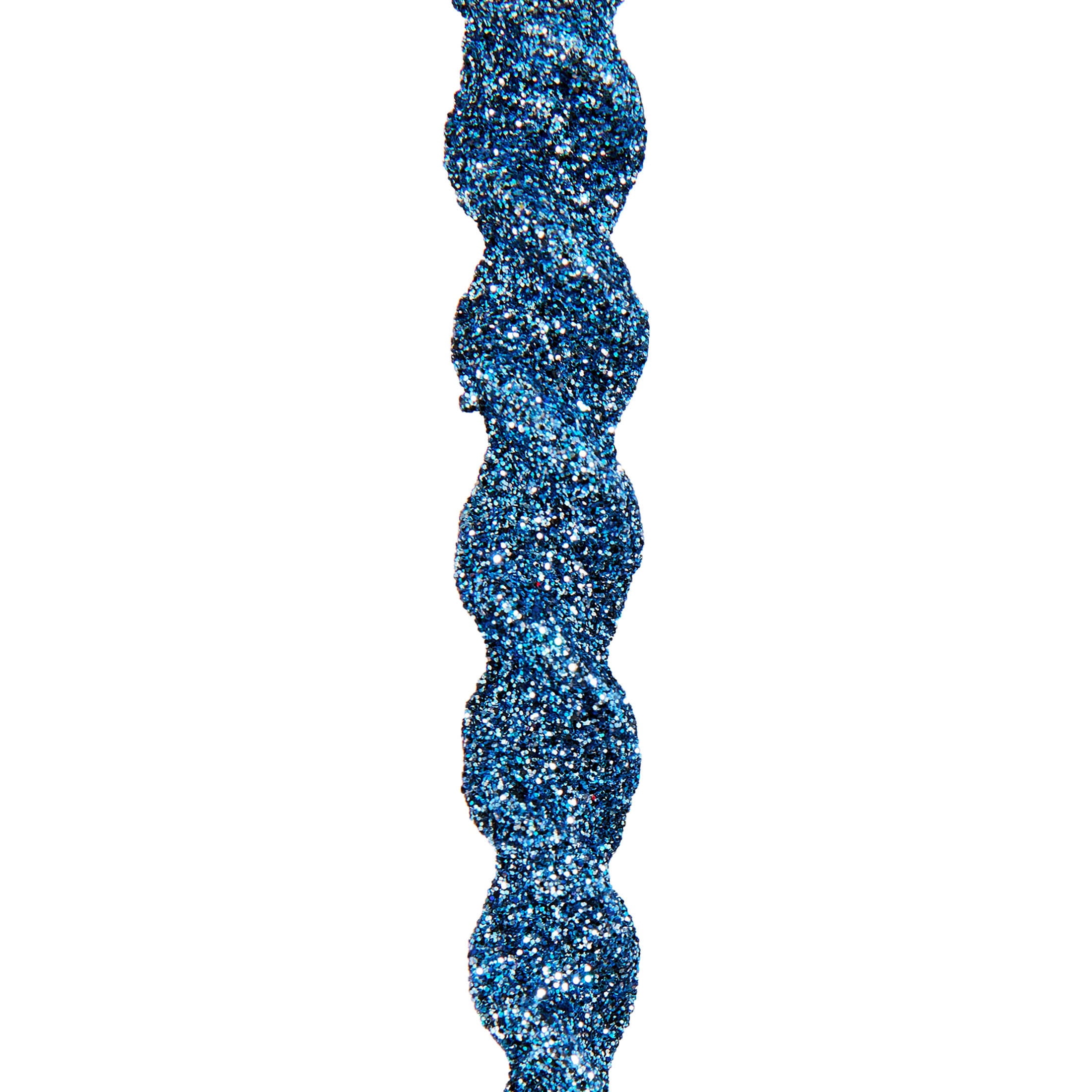 24-Count Blue Glitter Icicle Christmas Ornaments, 5.3", by Holiday Time