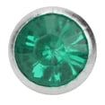 thumbnail image 3 of M Buder Diamantes Acrílicos Decorativos de 8 mm / 0.31 inches con Borde Plateado y Base, Remaches de Cristal Brillante para Manualidades DIY, Ropa, Zapatos y Bolsos, Color Verde Esmeralda, 3 of 8