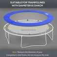 thumbnail image 4 of Blue 8ft Trampoline Safety Pad with EPE Foam | Spring Cover for Backyard Gym & Bounce Play | 96" Replacement Pad, 4 of 7