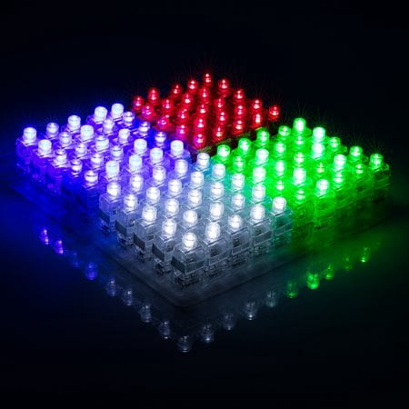 100pcs LED Finger Light Up Ring Laser LED Rave Party Favors Glow Beams (Assorted