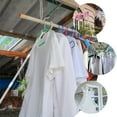 thumbnail image 3 of 2 Pcs Stitching Clothes Rail Reaching Rod Splicable Clothing Pole Telescopic Clothesline Stick Closet, 3 of 6