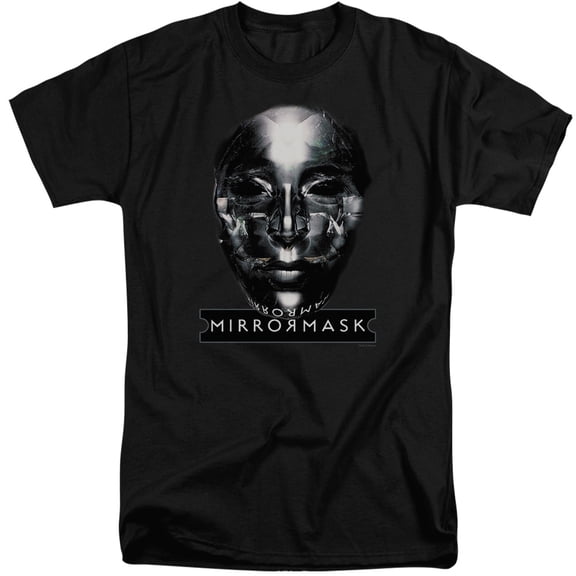 Mirrormask Mask Adult Tall T-Shirt Black