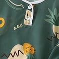 thumbnail image 4 of Unisex Boys Girls Summer Outfits Clothes Set Kids Short Sleeve Top and Wide Leg Pants Set Tween 2 Piece Outfits Tracksuit Green B 12-13 Years, 4 of 5