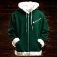 thumbnail image 3 of Zip Up Hoodie Men Oversize Hooded Sweatshirt, Casual Pullover Cardigan Drawstring Hoodies with Pockets,Green,S, 3 of 3
