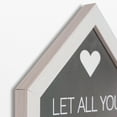 thumbnail image 4 of Crystal Art Gallery Be Done in Love Typographic House-Shaped Framed Wall Plaque Art - 8" x 6", 4 of 6