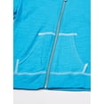 thumbnail image 2 of Hanes Girls` Slub Jersey Full-Zip Hoodie, XS, Process Blue, 2 of 4