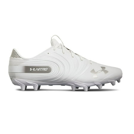 NEW Mens Under Armour Nitro Low MC Football Cleats White Sz 15 M